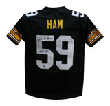 Jack Ham Autographed/Signed Pro Style Black XL Jersey HOF Beckett 35511