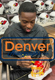 AJ Green Autographed/Signed Arizona Cardinals Flash Mini Helmet Beckett 34879