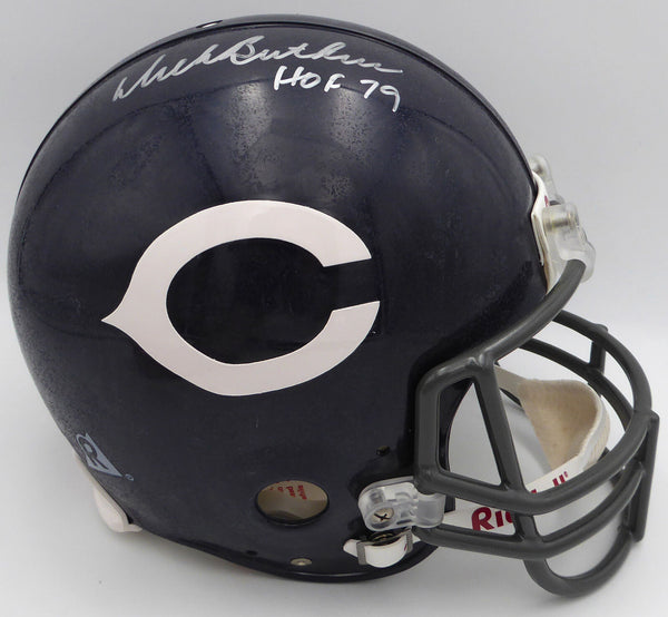 dick's sporting goods football helmet Dick Butkus Autographed Bears Authentic Full Size Proline Helmet Bears – Super Sports Center