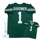 Ahmad Sauce Gardner Autographed SIGNED Jersey - Green - Beckett Authenticated