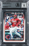 Reds Elly De La Cruz Signed 2024 Topps Update #US350 RC Card Auto 10! BAS Slab