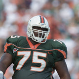 Vince Wilfork Signed Miami Hurricanes Jersey (Beckett) 2xSuper Bowl Champs/ Pats