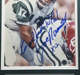 Joe Namath Autographed Framed 8x10 Photo Jets Good Luck To You! x12 Beckett AE31