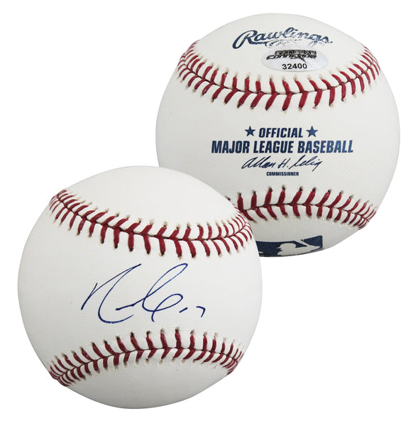 Rangers Nelson Cruz Authentic Signed Allen Selig OML Baseball BAS #BY031108