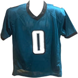 D'Andre Swift Autographed/Signed Blue Pro Style Jersey Beckett 42964