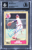 Angels Don Sutton Authentic Signed 1987 Topps #673 Card BAS Slabbed