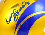 Cam Akers Autographed Rams Flash Speed Mini Helmet-Beckett W Holo *Blue #3