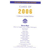 Warren Moon Autographed Houston Oilers Goal Line Art Card HOF 06 Beckett 49270