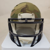 BRIAN URLACHER "HOF 18" SIGNED CHICAGO BEARS CAMO SPEED MINI HELMET BECKETT