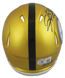 Steelers Hines Ward Authentic Signed Flash Speed Mini Helmet BAS Witnessed