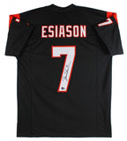 Boomer Esiason Signed Cincinnati Bengals Black Jersey (Beckett) 4xPro Bowl QB