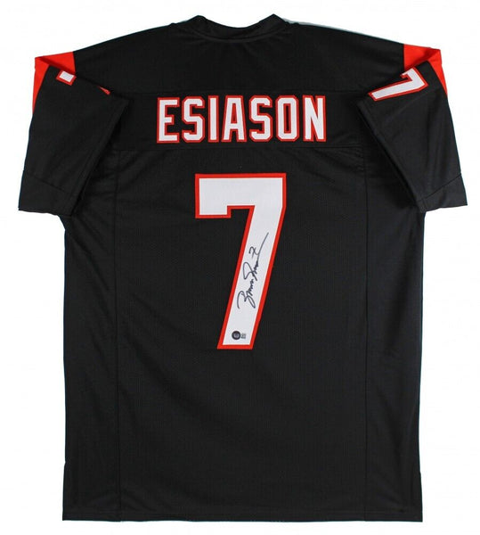 Boomer Esiason Signed Cincinnati Bengals Black Jersey (Beckett) 4xPro Bowl QB
