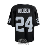 Charles Woodson Autographed Raiders Mitchell & Ness Black Jersey - Fanatics