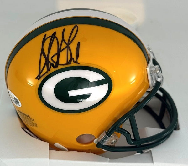 Packers Hall of Famer STERLING SHARPE Signed VSR4 Mini Helmet AUTO - JSA