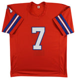 John Elway Authentic Signed Orange Throwback Pro Style Jersey BAS Witnessed 2