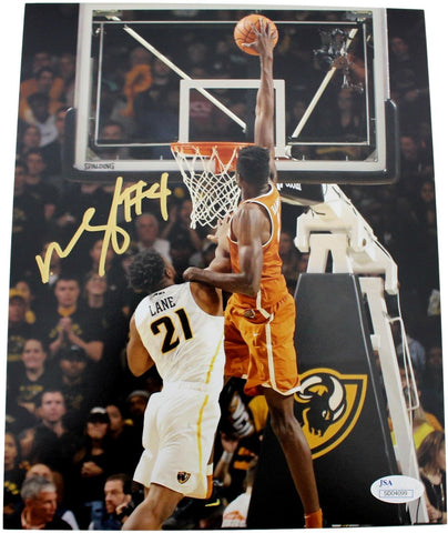 Mohamed Mo Bamba Gold Signed 8x10 Photo Texas Longhorns Dunk JSA 136054