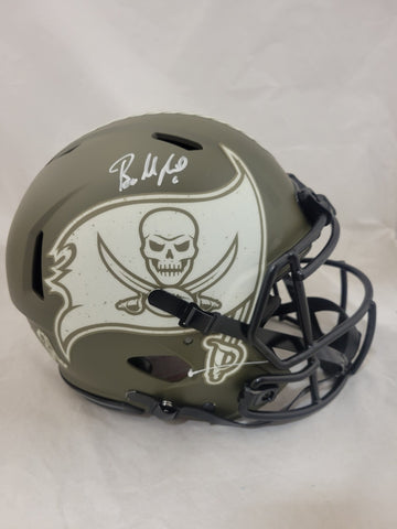 BAKER MAYFIELD SIGNED BUCCANEERS F/S STS SPEED AUTHENTIC HELMET BAS QR