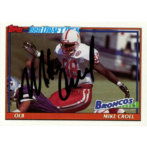 Mike Croel Autographed/Signed 1991 Topps #545 Trading Card Beckett 59192