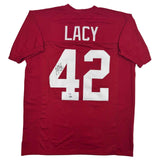 Autographed/Signed Eddie Lacy Alabama Red College Football Jersey PSA COA