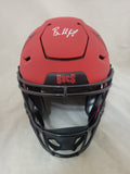 BAKER MAYFIELD SIGNED TAMPA BAY BUCCANEERS F/S RAVE SPEEDFLEX HELMET BECKETT QR