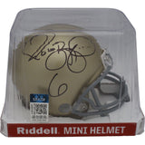 Jerome Bettis Autographed/Signed Notre Dame VSR4 Mini Helmet Beckett 46607