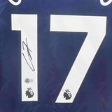 Alejandro Garnacho Signed Manchester Utd Away Soccer Jersey #17 with Beckett COA