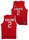 Shai Gilgeous-Alexander Signed Red Nike Team Canada Swingman Jersey JSA #CN07327