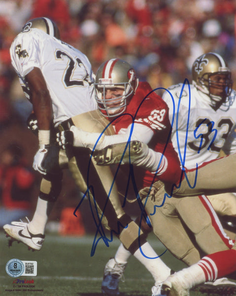 49ers Bill Romanowski Authentic Signed 8x10 Vertical Photo BAS #BU87592
