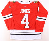 Seth Jones Signed Chicago Blackhawks Adidas Style Jersey (PSA) All Star Defense