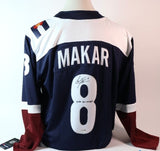 Cale Makar Breakaway Navy Jersey Autographed w/ inscription "2022 SC Champs"