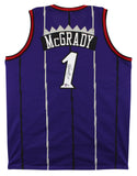 Tracy McGrady Authentic Signed Purple Pro Style Jersey BAS Witnessed