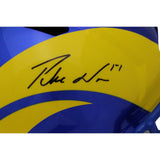 Puka Nacua Autographed Los Angeles Rams F/S Helmet FAN 44965