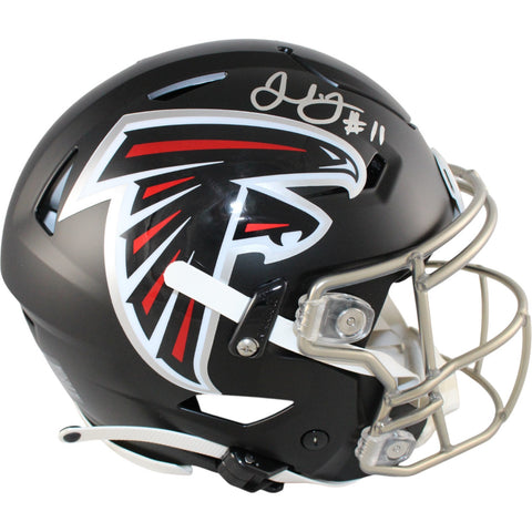 Julio Jones Autographed Atlanta Falcons SpeedFlex Helmet Beckett Witness 51904