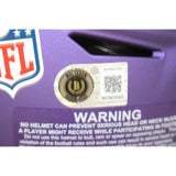 Randy Moss Justin Jefferson Signed Minnesota Vikings SpeedFlex Helmet BAS 57980