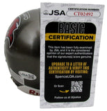 Mike Alstott Signed/Autographed Buccaneers Mini Football Helmet JSA 213136