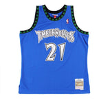 Kevin Garnett Signed Timberwolves Mitchell & Ness 03-04 Blue Swingman Jersey