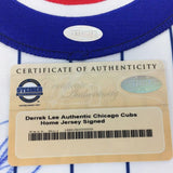 Derrek Lee Signed Chicago Cubs Pinstipped Jersey (Steiner) NL Batting Champ 2005