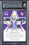 Vikings Adam Thielen Signed 2020 Rookies & Stars #69 Card BAS Slabbed 2