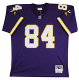Vikings Randy Moss "2x Insc" Signed Purple 1998 M&N TB Jersey BAS Witnessed