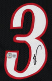 Allen Iverson Authentic Signed Black Pro Style Jersey Autographed BAS
