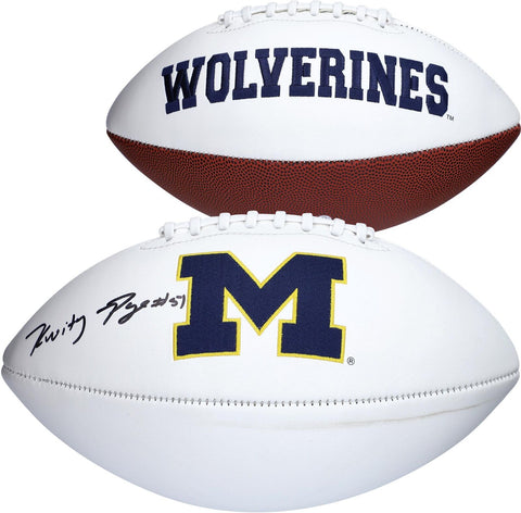 Kwity Paye Michigan Wolverines Autographed White Panel Football