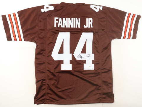 Harold Fannin Jr Signed Cleveland Browns Jersey (JSA) 2025 Draft Pck / Tight End