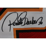 Ronde Barber Autographed/Signed XL Red Pro Style Jersey Beckett Witness 49208