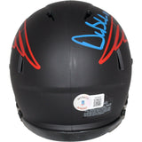 Drew Bledsoe Signed New England Patriots Eclipse Mini Helmet Beckett 42401