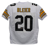 Rocky Bleier Autographed Pro Style White XL Jersey 4x Champs Beckett 39296