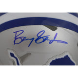Barry Sanders Autographed/Signed Detroit Lions Mini Helmet Beckett 46592