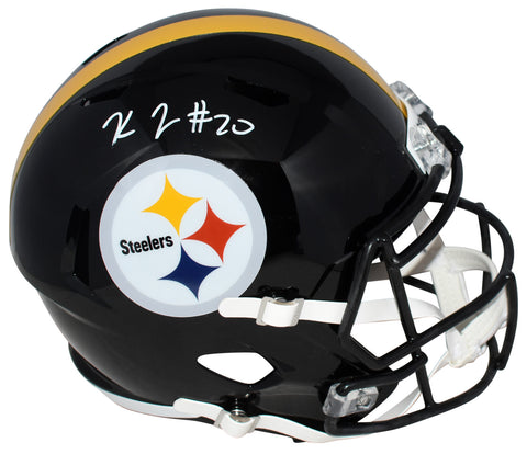 KALEB JOHNSON SIGNED PITTSBURGH STEELERS FULL SIZE SPEED HELMET BECKETT