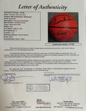 Wilt Chamberlain & Bill Russell Dual Autographed NBA Basketball LE/1000 JSA LOA