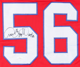 Andre Tippett Signed Patriots Jersey Inscribed "HOF '08" (JSA) Super Bowl XX LB