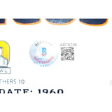 Peyton Manning Autographed Denver Broncos Logo Football Beckett 44010